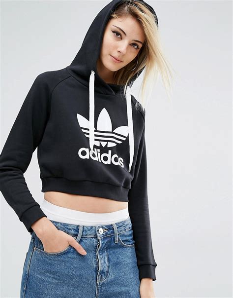 cropped hoodie adidas originals